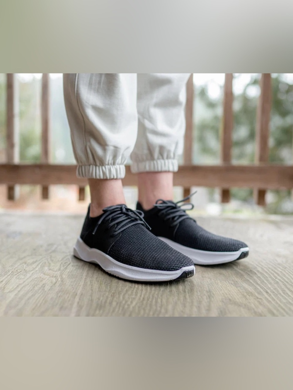 Vessi Cityscape Everyday Lightweight Black Waterproof Sneakers, Size 9 women’s